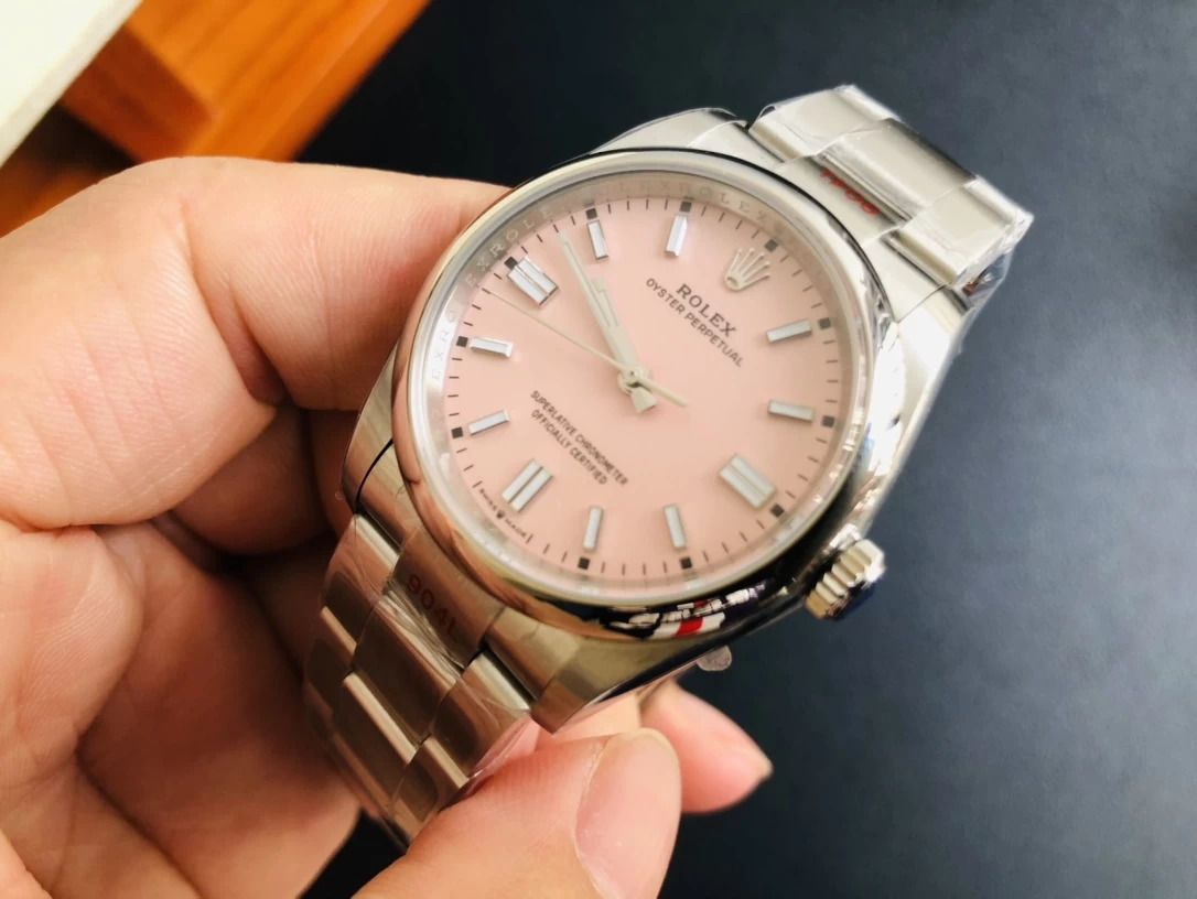 OYSTER PERPETUAL 124300 41MM1:1 BEST EDITION  PINK DIAL