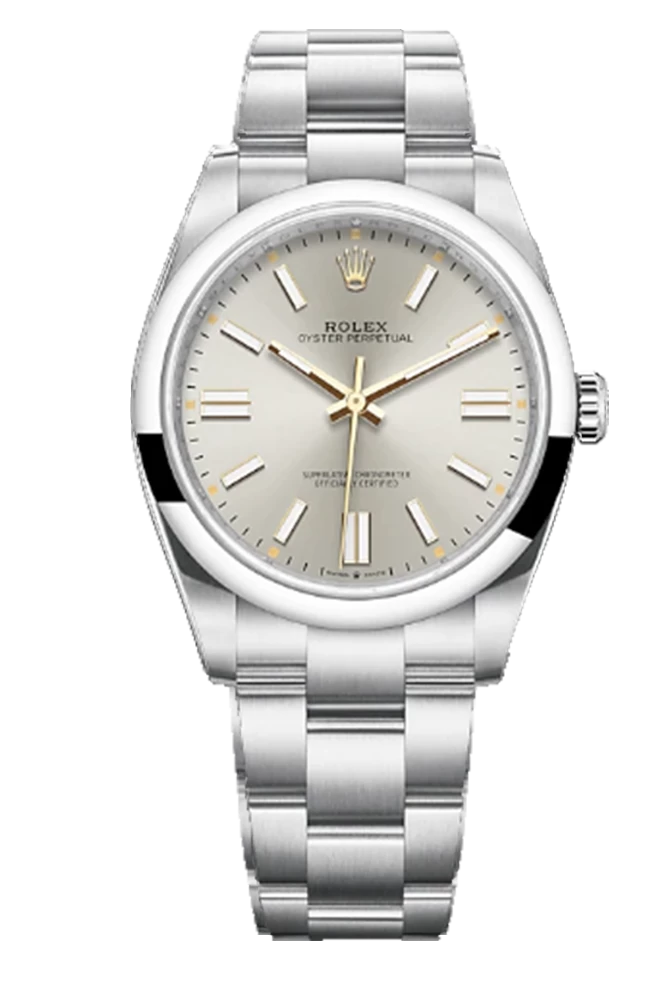 OYSTER PERPETUAL 124300 41MM  1:1 BEST EDITION  SILVER DIAL