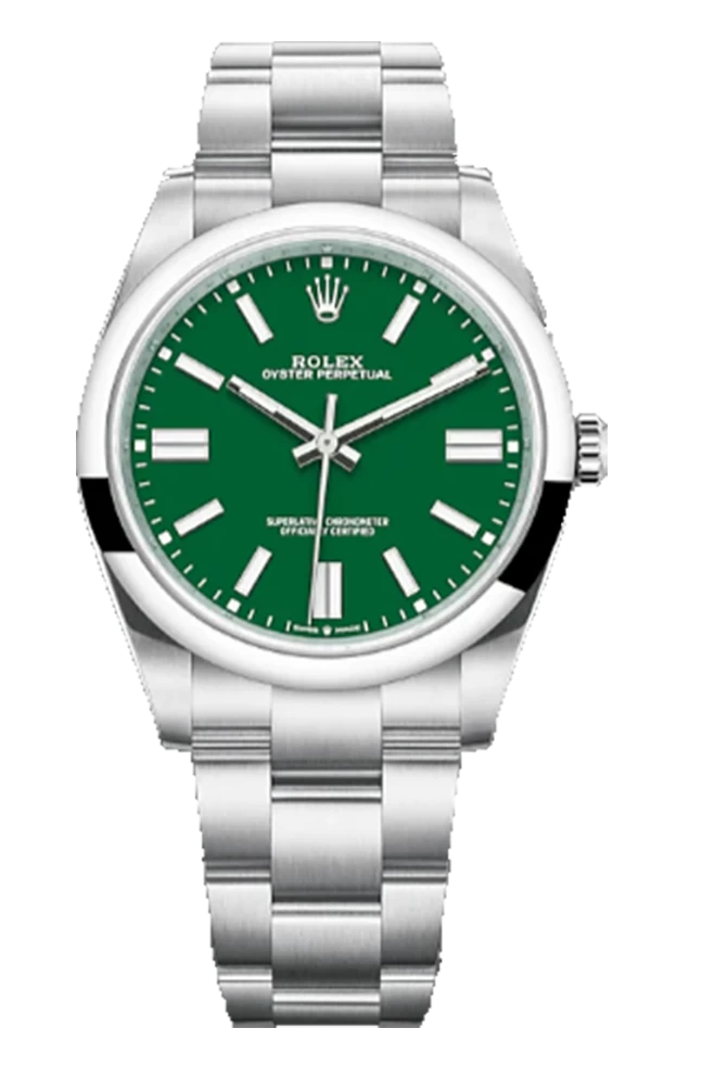 OYSTER PERPETUAL 124300 41MM  1:1 BEST EDITION  GREEN DIAL