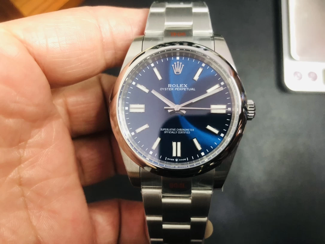 OYSTER PERPETUAL 124300 41MM 1:1 BEST EDITION BLUE DIAL