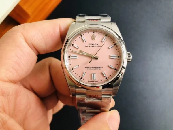 OYSTER PERPETUAL 124300 41MM1:1 BEST EDITION  PINK DIAL