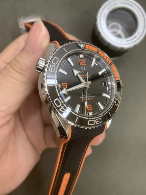 PLANET OCEAN 43.5MM 1:1 BEST EDITION BLACK/ORANGE BEZEL BLACK DIAL