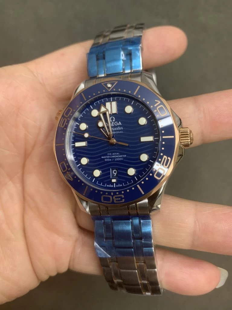 SEAMASTER DIVER 300M BLUE CERAMIC BEZEL 1:1 BEST EDITION BLUE DIAL