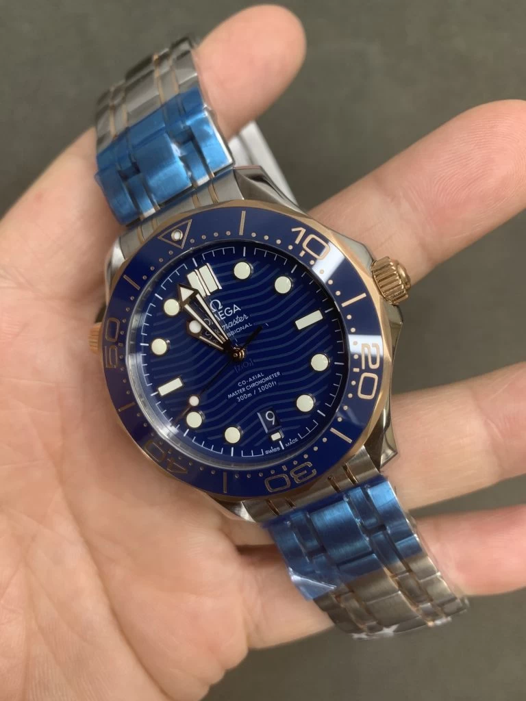 SEAMASTER DIVER 300M BLUE CERAMIC BEZEL 1:1 BEST EDITION BLUE DIAL