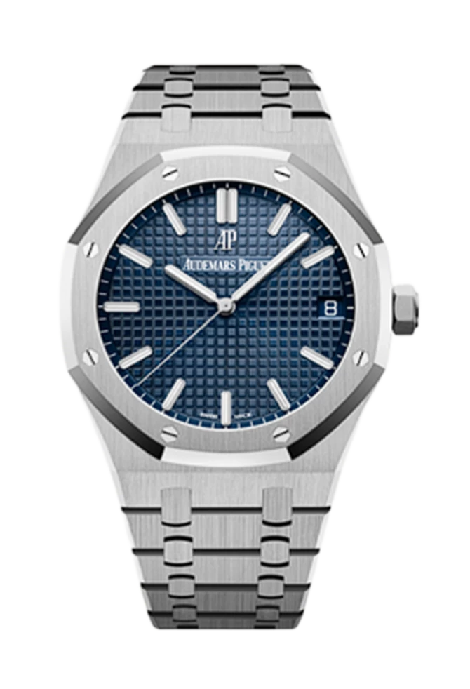 ROYAL OAK 41MM 15500 1:1 BEST EDITION BLUE TEXTURED DIAL