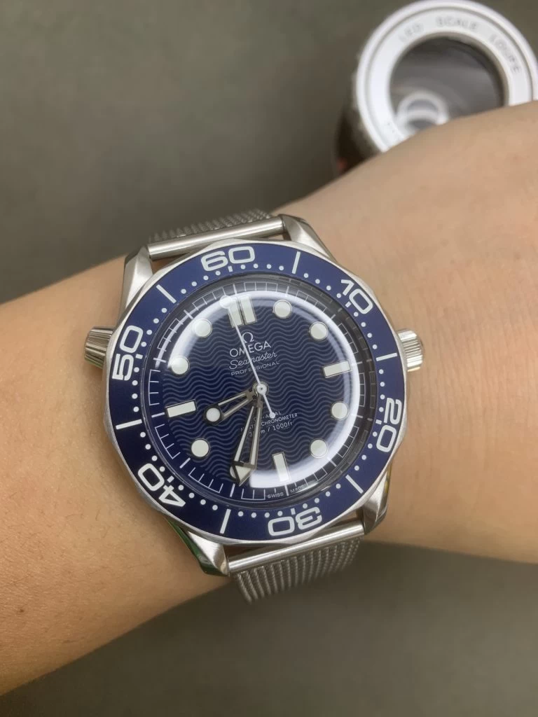 SEAMASTER DIVER 300M JAMES BOND 007 60TH ANNIVERSARY 1:1 BEST EDITION BLUE DIAL