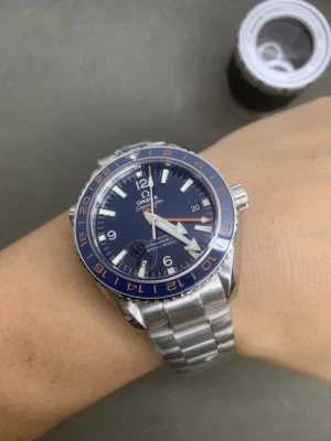 Planet Ocean 600M Co-Axial GMT 43.5mm 1:1 Best Edition Blue Dial