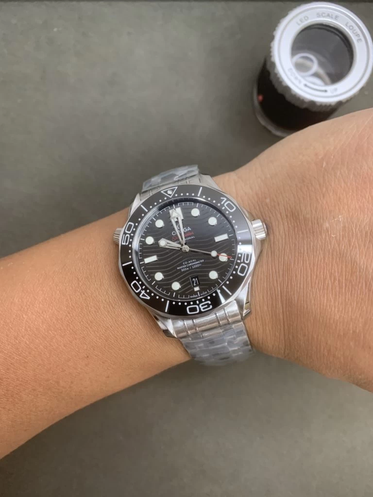 SEAMASTER DIVER 300M  1:1 BEST EDITION BLACK CERAMIC BLACK DIAL