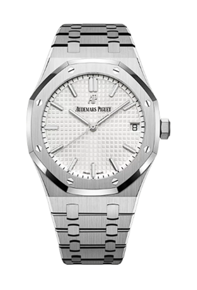 ROYAL OAK 41MM 15500 SS APSF 1:1 BEST EDITION WHITE TEXTURED DIAL