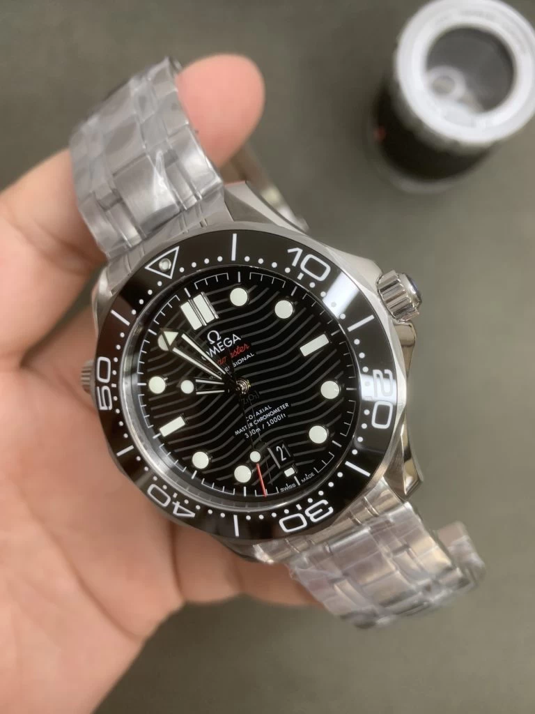 SEAMASTER DIVER 300M  1:1 BEST EDITION BLACK CERAMIC BLACK DIAL