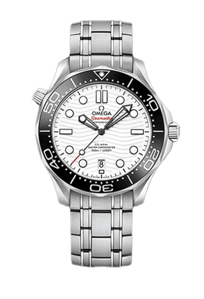 SEAMASTER DIVER 300M 1:1 BEST EDITION BLACK CERAMIC WHITE DIAL