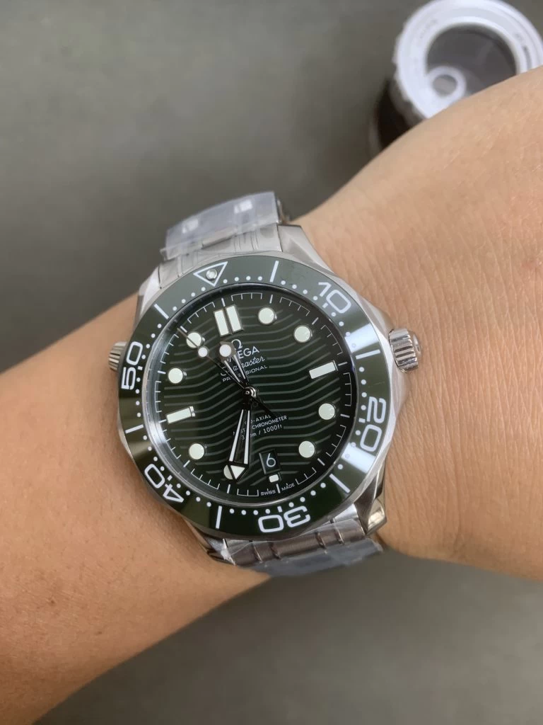 Seamaster Diver 300M SS Green Ceramic Bezel  1:1 Best Edition Green Dial