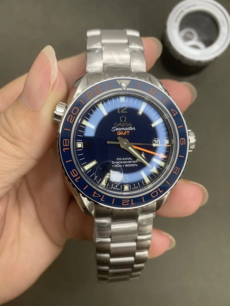 Planet Ocean 600M Co-Axial GMT 43.5mm 1:1 Best Edition Blue Dial