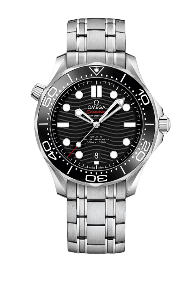 SEAMASTER DIVER 300M  1:1 BEST EDITION BLACK CERAMIC BLACK DIAL