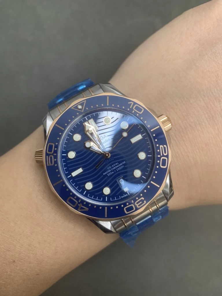 SEAMASTER DIVER 300M BLUE CERAMIC BEZEL 1:1 BEST EDITION BLUE DIAL