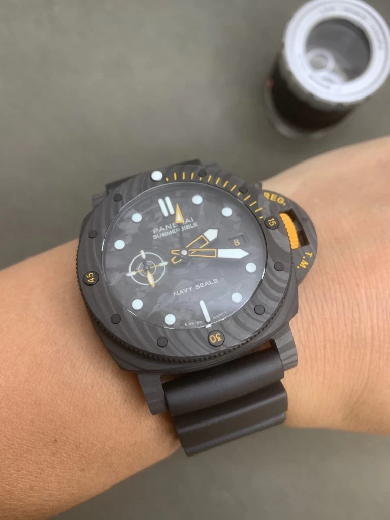 PAM1324  Submersible 44mm Carbon/RU Black 1:1 Best Edition