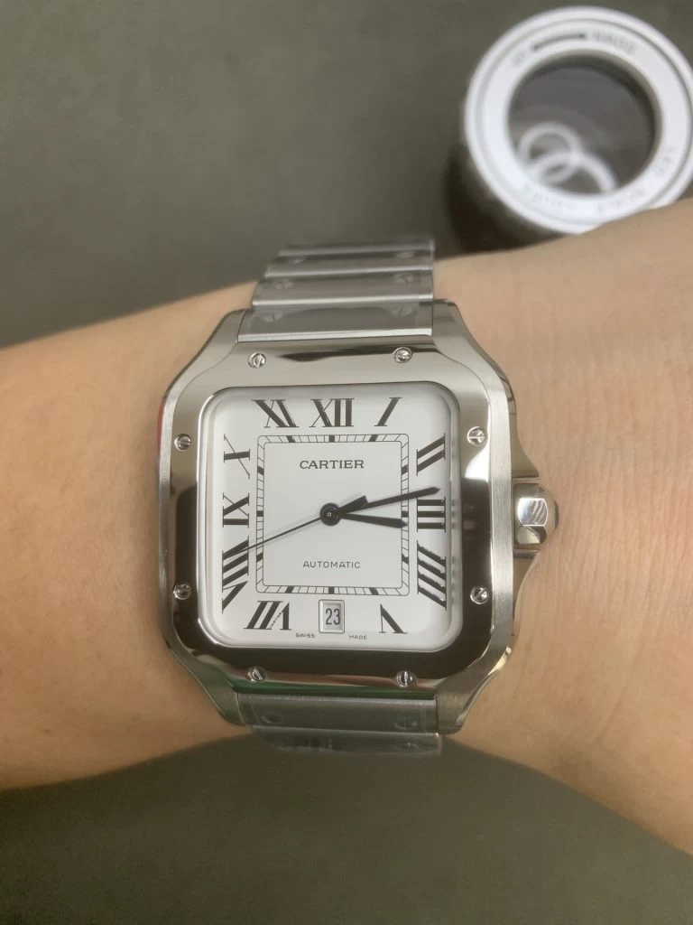 Santos de Cartier  1:1 Best Edition White Dial