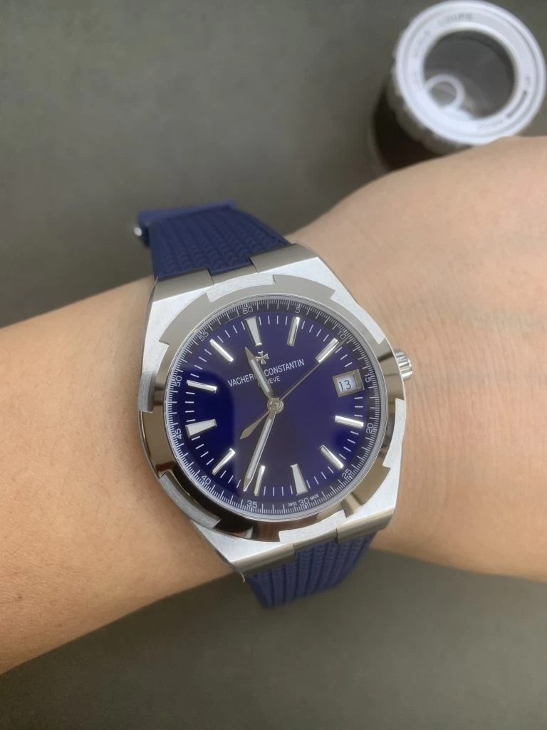 OVERSEAS 4500V  1:1 BEST EDITION BLUE DIAL