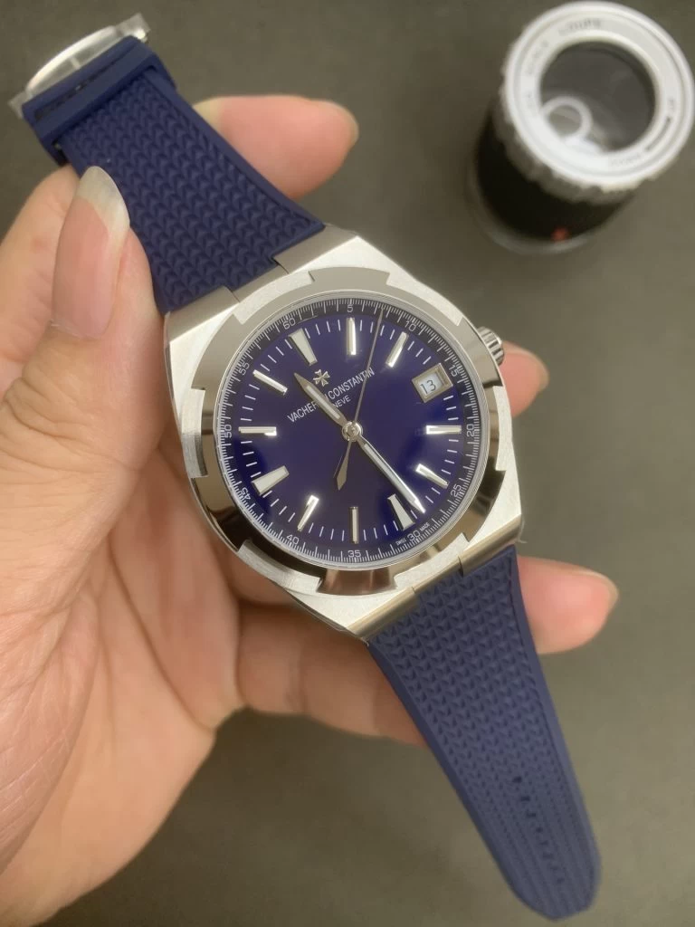 OVERSEAS 4500V  1:1 BEST EDITION BLUE DIAL